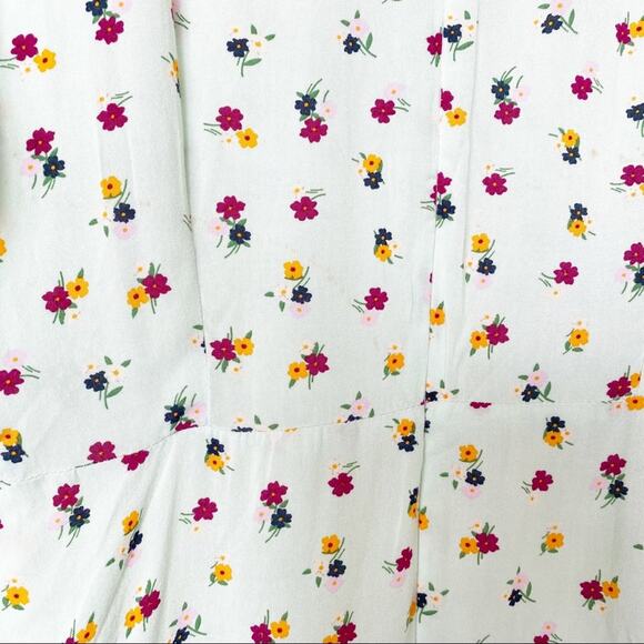 ASOS Fluted Long Sleeve Ruffle Hem Mini Dress Size 14 - Picture 12 of 16